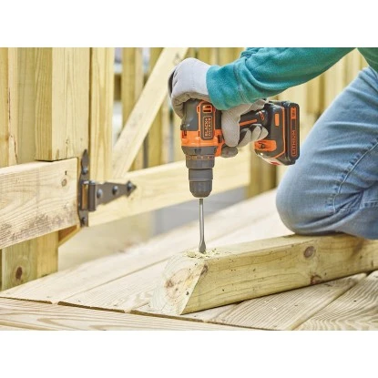 Black & Decker Black+Decker 18 V Akku-Bohrschrauber BDCDD186KB Inkl. 1,5 Ah Akkus Mit Koffer 4 Black & Decker Black+Decker 18 V Akku-Bohrschrauber BDCDD186KB Inkl. 1,5 Ah Akkus Mit Koffer – Bild 2