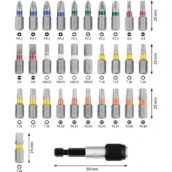 Bosch Schrauberbit-Satz 32-teilig -Gartengeräte Geschäft 3165140761734 1