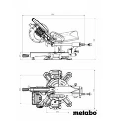 Metabo Zug- & Kappsäge KGS 216 M Set Inkl. 2 Hartmetall-Sägeblättern 1.200 W -Gartengeräte Geschäft 3492493 VM01