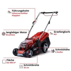 Einhell Power X-Change Akku-Rasenmäher GE-CM 36/36 Li Inkl. 2x4,0 Ah Akkus 14 Einhell Power X-Change Akku-Rasenmäher GE-CM 36/36 Li Inkl. 2x4,0 Ah Akkus -Gartengeräte Geschäft 4006825645835 2171 03 1