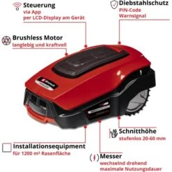 Einhell Mähroboter Freelexo 1200 LCD BT -Gartengeräte Geschäft 4006825653441 2171 03