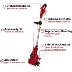 Einhell Power X-Change Akku-Bodenhacke GE-CR 18/20 Li E - Solo -Gartengeräte Geschäft 4006825654974 2171 03