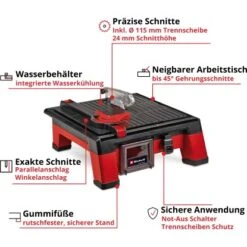 Einhell Power X-Change Akku-Fliesenschneidmaschine TE-TC 18/115 Li Solo -Gartengeräte Geschäft 4006825657500 2171 03