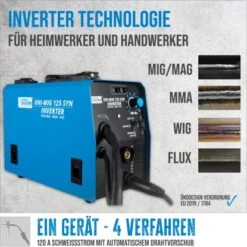 Güde Universalschweissgerät Uni-Mig 125 SYN -Gartengeräte Geschäft 4015671516831 2653 AI 01