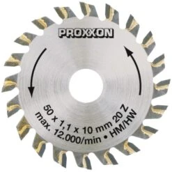 Proxxon Kreissägeblatt Hartmetallbestückt 50 Mm 20 Zähne