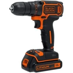 Black & Decker Black+Decker 18 V Akku-Bohrschrauber BDCDC18B-QW Inkl. 1,5 Ah Akkus