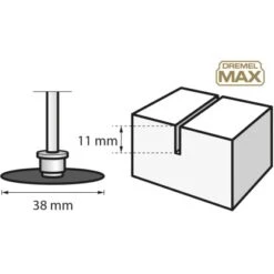 Dremel Diamant-Trennscheibe Max EZ SpeedClic SC545DM -Gartengeräte Geschäft 580198 3058 3
