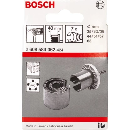 Bosch Sägekranz-Set 7-teilig 40 Mm Arbeitslänge 4 Bosch Sägekranz-Set 7-teilig 40 Mm Arbeitslänge – Bild 2