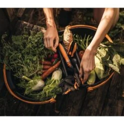 Fiskars Erntekorb Plus Schwarz-Orange -Gartengeräte Geschäft 7343403 A02