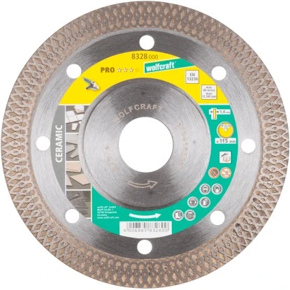 Wolfcraft Diamant-Trennscheibe Pro Ceramic Für Winkelschleifer Ø 115 Mm 3 Wolfcraft Diamant-Trennscheibe Pro Ceramic Für Winkelschleifer Ø 115 Mm