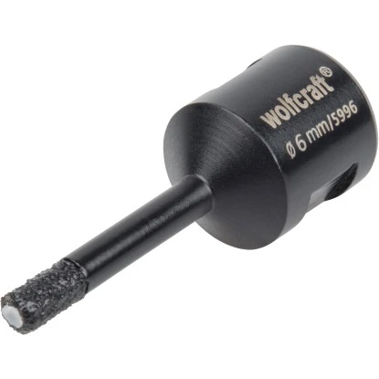 Wolfcraft Diamant-Bohrer Ceramic Für Winkelschleifer Ø 6 Mm 3 Wolfcraft Diamant-Bohrer Ceramic Für Winkelschleifer Ø 6 Mm