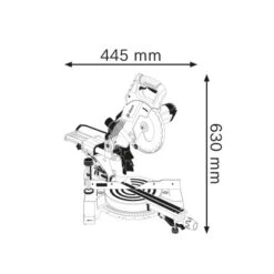 Bosch Professional Paneelsäge GCM 80 SJ 1.400 W Inkl. 2 Sägeblätter Ø 216 Mm -Gartengeräte Geschäft 8632267 VM01