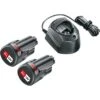 Bosch Akku-Set PBA 12 V/1,5 Ah Inkl. Ladegerät Und 2 Akkus 1 Bosch Akku-Set PBA 12 V/1,5 Ah Inkl. Ladegerät Und 2 Akkus -Gartengeräte Geschäft 8 Starter Set 12V2 Akkus 1