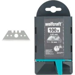 Wolfcraft 100 Profi-Trapezklingen 0,65 Mm X 52 Mm -Gartengeräte Geschäft 953061 4275 4