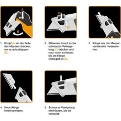 Fiskars Malermesser CarbonMax -Gartengeräte Geschäft 995732 4905 07