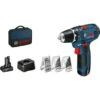 Bosch Professional 12 V Akku-Bohrschrauber GSR 12V-15 Inkl. 2 Ah Akkus -Gartengeräte Geschäft gsr 12v15 sos 0615990g6l 1