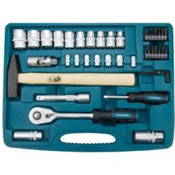 Hyundai Werkzeugset K56 CrV-Stahl 56-teilig 12 Hyundai Werkzeugset K56 CrV-Stahl 56-teilig -Gartengeräte Geschäft mit super lock aufsaetzen